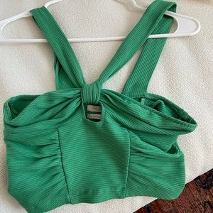 Green crop top like new! Only worn twice